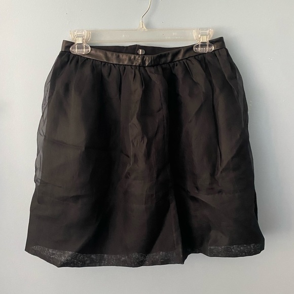 Tibi Silk Mini Skirt with Leather Waistband (+ BOGO SALE!) - Picture 9 of 16
